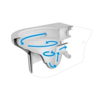 3030140G ART 3.0 Підвісний безобідковий унітаз з кришкою soft-close, Vortex Flush, сірий мат (1 сорт) DEVIT фото 2