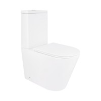 Унітаз підлоговий Scorpio Ultra Quiet 660×360×865 мм, White, з сидінням Slim Duroplast/ Soft-close/ Quick Release QT14226088AW Qtap QTAP