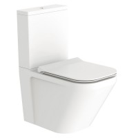 3010120 UP Компакт безобідковий+кришка quick-fix, soft-close NEW (нова тонка кришка) (1 сорт) DEVIT фото 2