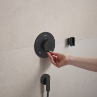 28882670 HG FixFit Fine S Шлангове підключення, чорний матовий (1 сорт) HANSGROHE фото 3