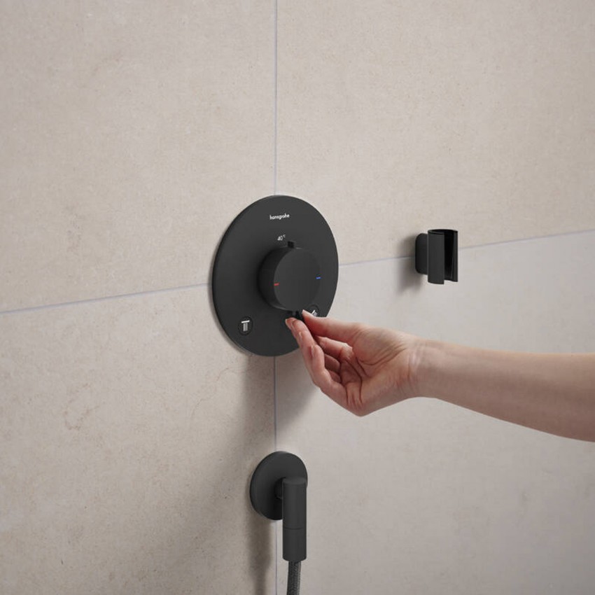 28882670 HG FixFit Fine S Шлангове підключення, чорний матовий (1 сорт) HANSGROHE фото 3