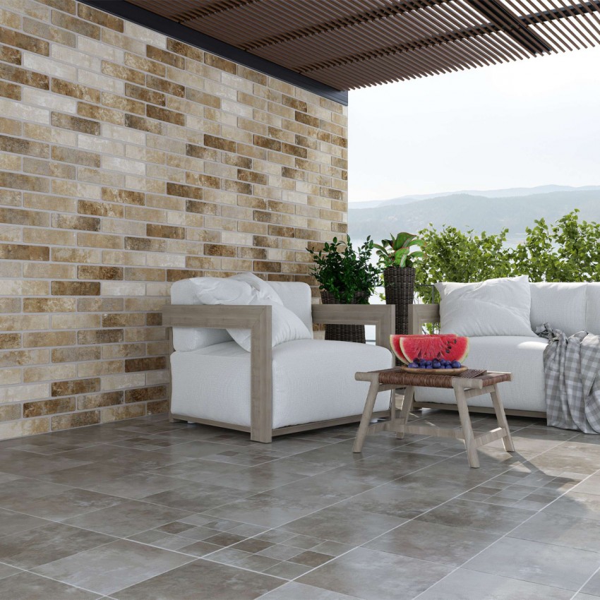 KLINKER BRICK бежевий KB1010 (1 сорт) GOLDEN TILE фото 2