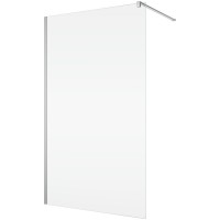 STR4PA61005007  WALK-IN EASY Душова фіксована перегородка 1000*2000, скло 6 мм,  прозоре, профіль хром (1 сорт) Ronal