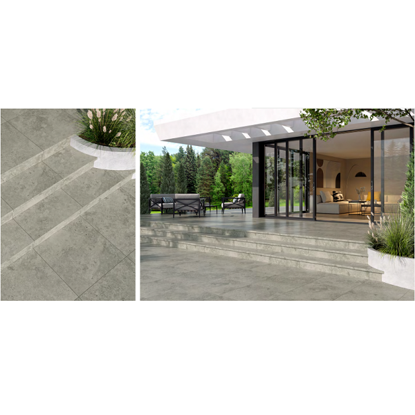 GPTU 607 LIGHT GREY STEPTREAD KAPINOS сходинка (1 сорт) CERSANIT фото 1