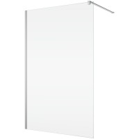 STR4PA61205007   WALK-IN EASY Душова фіксована перегородка 1200*2000, скло 6 мм,  прозоре, профіль хром (1 сорт) Ronal