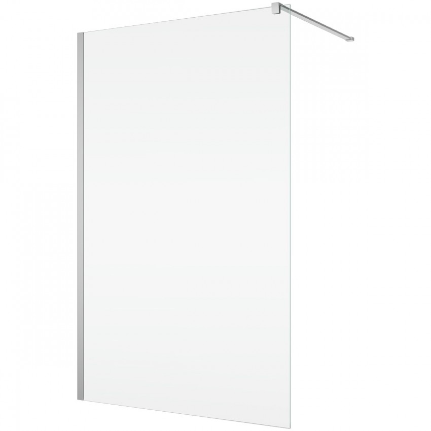 STR4PA61205007   WALK-IN EASY Душова фіксована перегородка 1200*2000, скло 6 мм,  прозоре, профіль хром (1 сорт) Ronal