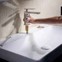 73014000 HG Tecturis E Змішувач для раковини 110 CoolStart EcoSmart+ з д/к, хром HANSGROHE фото 3
