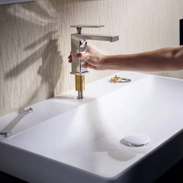 73014000 HG Tecturis E Змішувач для раковини 110 CoolStart EcoSmart+ з д/к, хром HANSGROHE фото 3