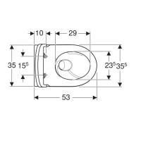 503.046.JT.1 iCon Комплект підвісного унітазу воронкоподібний, закрита форма, TurboFlush, з кришкою дюропласт, Softclose та Quckfix, колір білий мат (1 сорт) GEBERIT фото 1