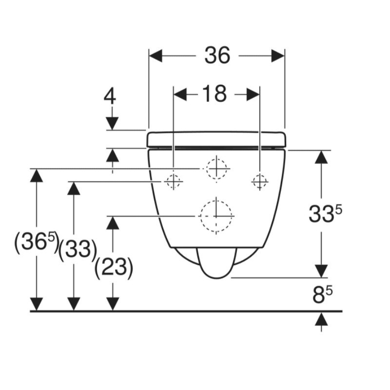 503.046.JT.1 iCon Комплект підвісного унітазу воронкоподібний, закрита форма, TurboFlush, з кришкою дюропласт, Softclose та Quckfix, колір білий мат (1 сорт) GEBERIT фото 2