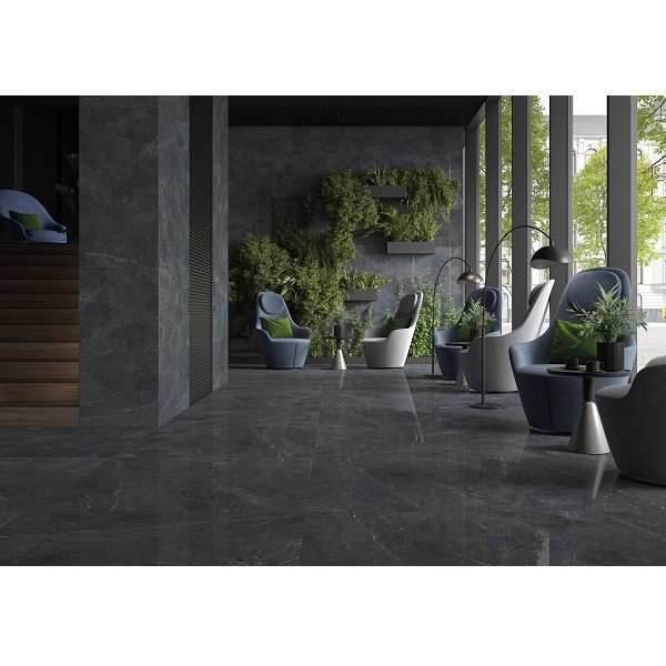 GRES DISTINCT GRAPHITE SILKY CRISTAL (1 сорт) CERRAD фото 3