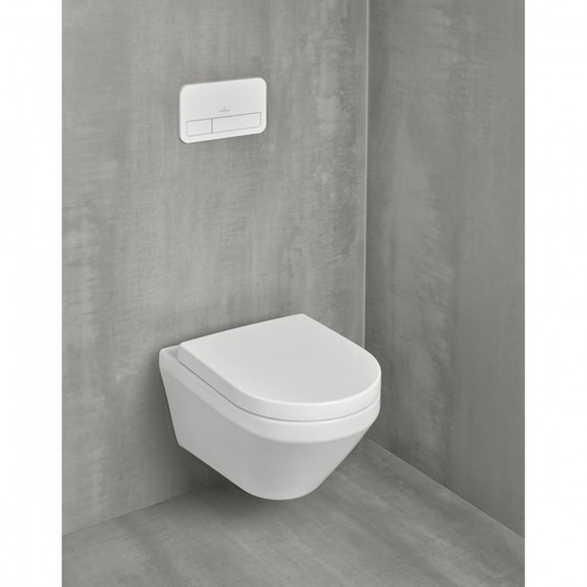4694CL01 Omnia Architectura унітаз підвісний з кришкою 98M9C101 Soft-close, TwistFlush, білий (1 сорт) VILLEROY  BOCH фото 4