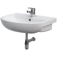 Умивальник меблевий ARTECO 50 ONE HOLE з отвором для змішувача, з переливом, білий глянець (картон)  ( CCWS1009770001 ) (1 сорт) MITO