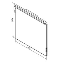 M50AMOX0801SA INSPIRE V2.0, Дзеркало настінне з LED-підсвічуванням і системою антизапотівання, 80 см (1 сорт) AM.PM фото 1