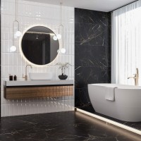 MARMO PERLANERA Чорний MPС580 (1 сорт) GOLDEN TILE фото 3