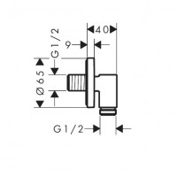 28882700 HG FixFit Fine S Шлангове підключення, білий матовий (1 сорт) HANSGROHE фото 1