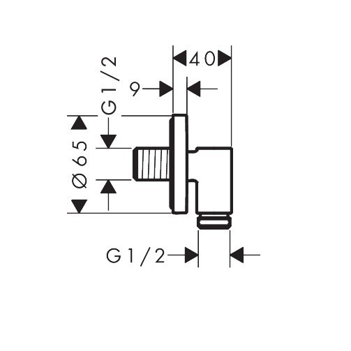 28882700 HG FixFit Fine S Шлангове підключення, білий матовий (1 сорт) HANSGROHE фото 1