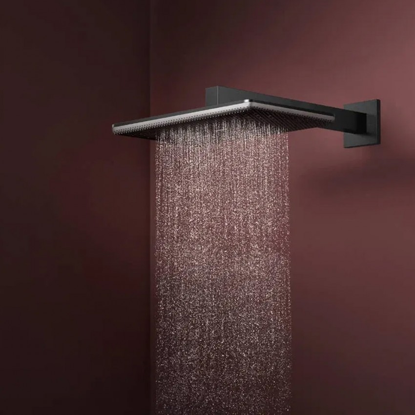 24530670 HG Raindance Alive Q Верхній душ 210/340 1jet, чорний матовий (1 сорт) HANSGROHE фото 2