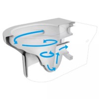 4010511 DO IT Підвісний безобідковий унітаз з кришкою soft-close, Vortex Flush, білий глянець (1 сорт) DEVIT фото 3