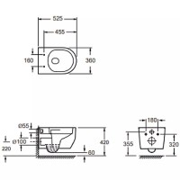 4010511 DO IT Підвісний безобідковий унітаз з кришкою soft-close, Vortex Flush, білий глянець (1 сорт) DEVIT фото 4