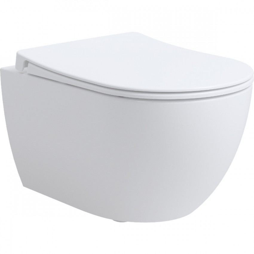 4010511 DO IT Підвісний безобідковий унітаз з кришкою soft-close, Vortex Flush, білий глянець (1 сорт) DEVIT фото 1