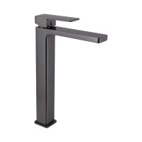 Змішувач для раковини високий Gemini, Gunmetal Black (k35) PVDQTGEM269GMB45680 Qtap QTAP