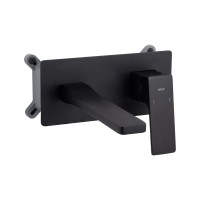 Змішувач для раковини прихованого монтажу Gemini, Matt Black (k35) QTGEM273BLM45694 Qtap QTAP