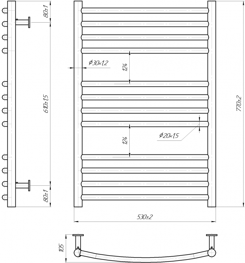 INOX Фенікс 770х430/400 MARIO фото 3