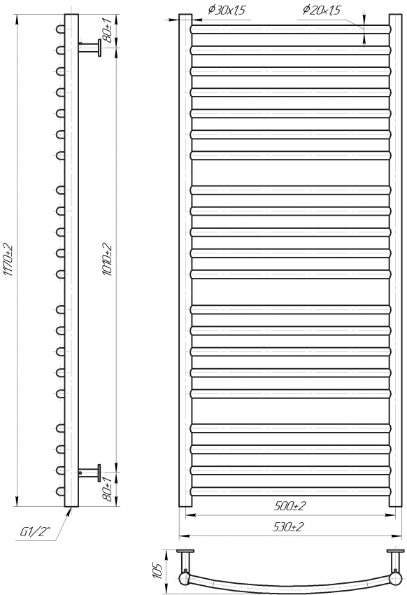 INOX Фенікс 1170х530/500 MARIO фото 3