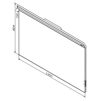 M50AMOX1201SA INSPIRE V2.0, Дзеркало  настінне з LED-підсвічуванням і системою антизапотівання, 120 см (1 сорт) AM.PM фото 1