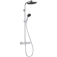 28078000 HG Activera S Душова система Showerpipe 240 1jet EcoSmart з Ecostat Fine Varia, хром (1 сорт) HANSGROHE