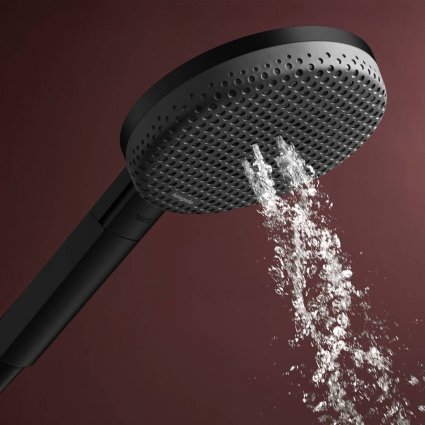 24511670 HG Raindance Alive Select S Ручний душ 125 3jet EcoSmart, чорний матовий (1 сорт) HANSGROHE