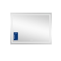 Дзеркало настінне Mideya (MI1) 700х500 мм, прямокутне, з LED-підсвіткою Touch, антизапотіванням, димером, рег. яскравості Qtap QT2078NCF7050W QTAP фото 1