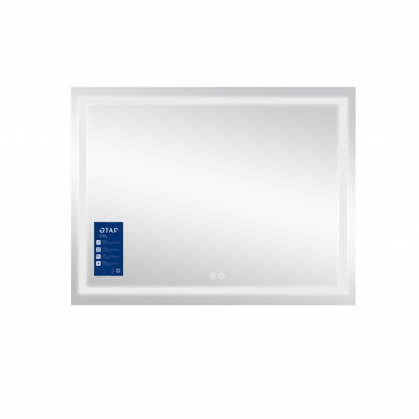 Дзеркало настінне Mideya (MI1) 700х500 мм, прямокутне, з LED-підсвіткою Touch, антизапотіванням, димером, рег. яскравості Qtap QT2078NCF7050W QTAP фото 2