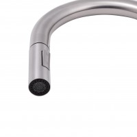Змішувач для кухні Lenicka, Brushed Nickel PVD (k35) з висувним виливом QTLEN9138103UN Qtap QTAP фото 3