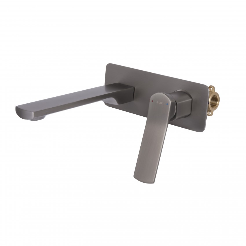 Змішувач для раковини прихованого монтажу Slavonice, Gunmetal Black PVD (k35) QTSLA273GMB45920 Qtap QTAP фото 2