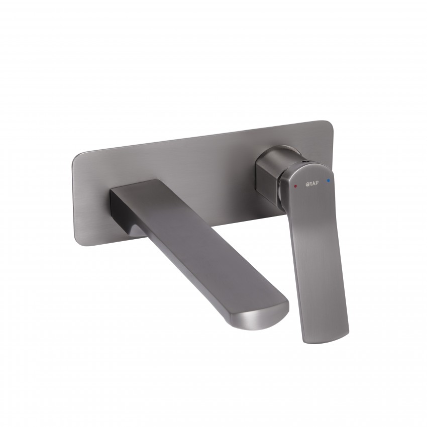 Змішувач для раковини прихованого монтажу Slavonice, Gunmetal Black PVD (k35) QTSLA273GMB45920 Qtap QTAP
