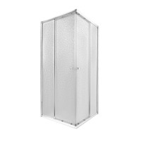 Душова кабіна Presto CRM1099SP5, 90х90 см, квадратна, скло 5 мм Pear, розсувна, без піддону Qtap QTAP