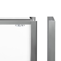 Душова кабіна Scorpio CRM10115-AC6, 100х100 см, п'ятикутна, скло 6 мм Clear, CalcLess, розпашна, без піддону Qtap QTAP фото 2