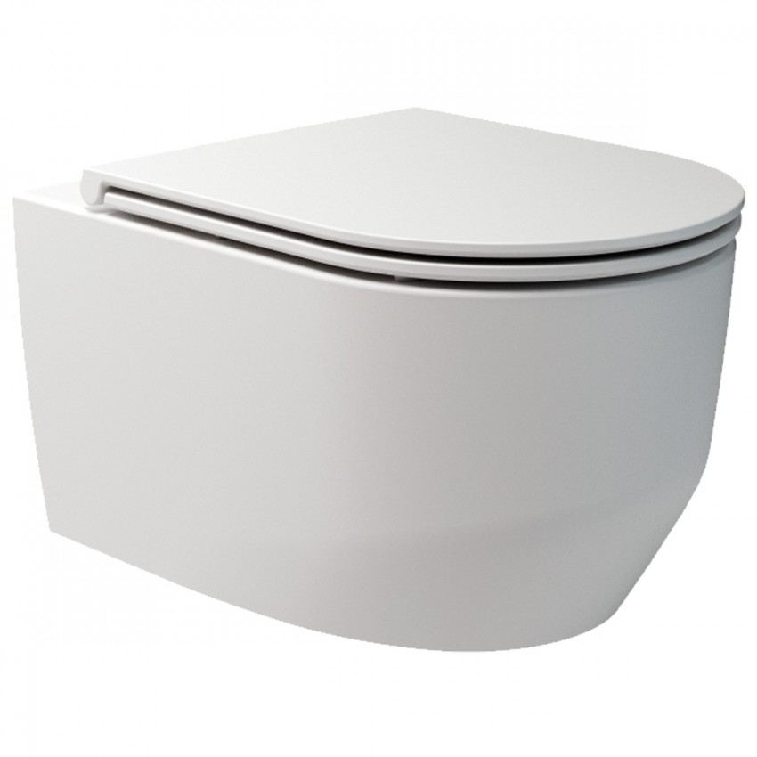 3030140W ART 3.0 Унітаз підвісний безобідковий з кришкою soft-close, Vortex Flush, білий матовий (1 сорт) DEVIT фото 1