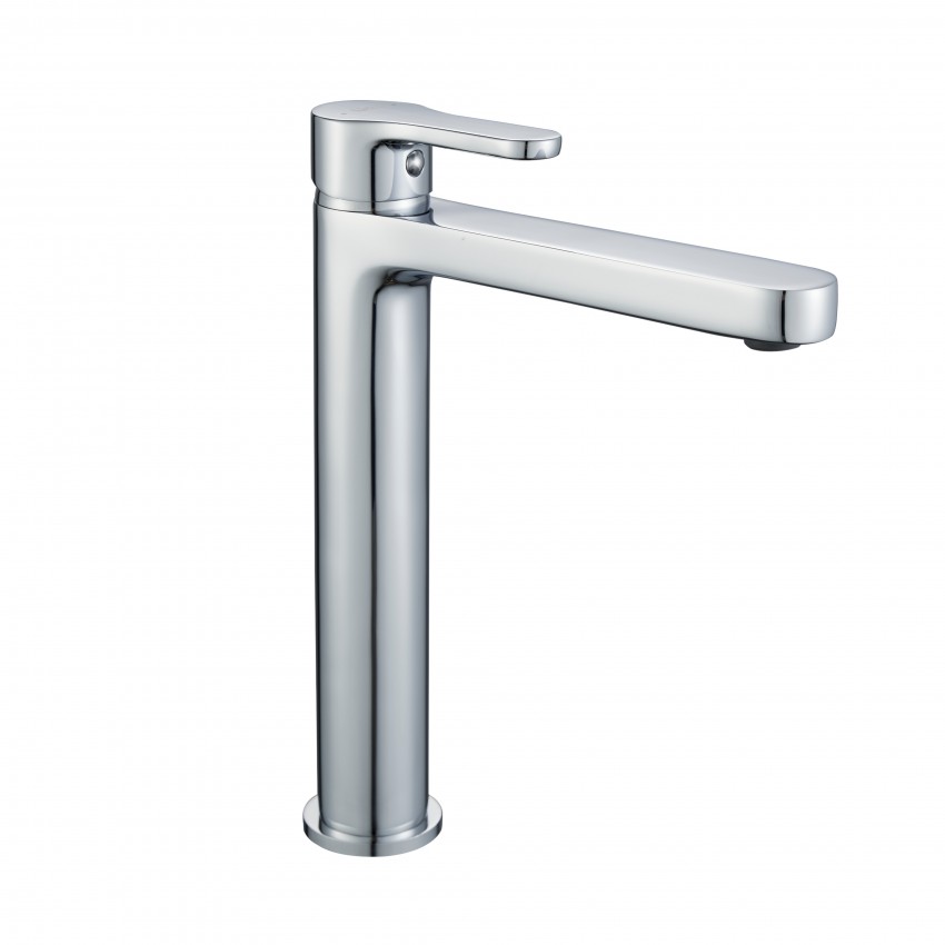 Змішувач латунний для раковини високий Astra 001FH, Chrome (k35) LDAST001FHCRM48090 Lidz LIDZ