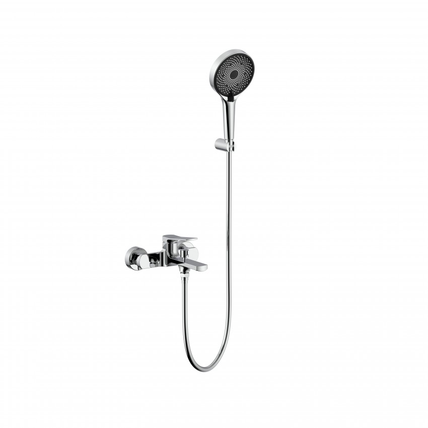 Змішувач для ванни Slavonice, Chrome (k35) з душовим гарнітуром QTSLV259CRM48034 Qtap QTAP
