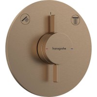 75418140 HG DuoTurn S Зовнішня частина змішувача для душу на 2 споживачі, brushed bronze HANSGROHE