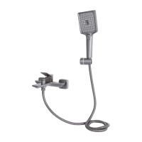 Змішувач для ванни Presto (з душовим гарнітуром) QTPRE259GRP45584 Graphite Qtap QTAP фото 2