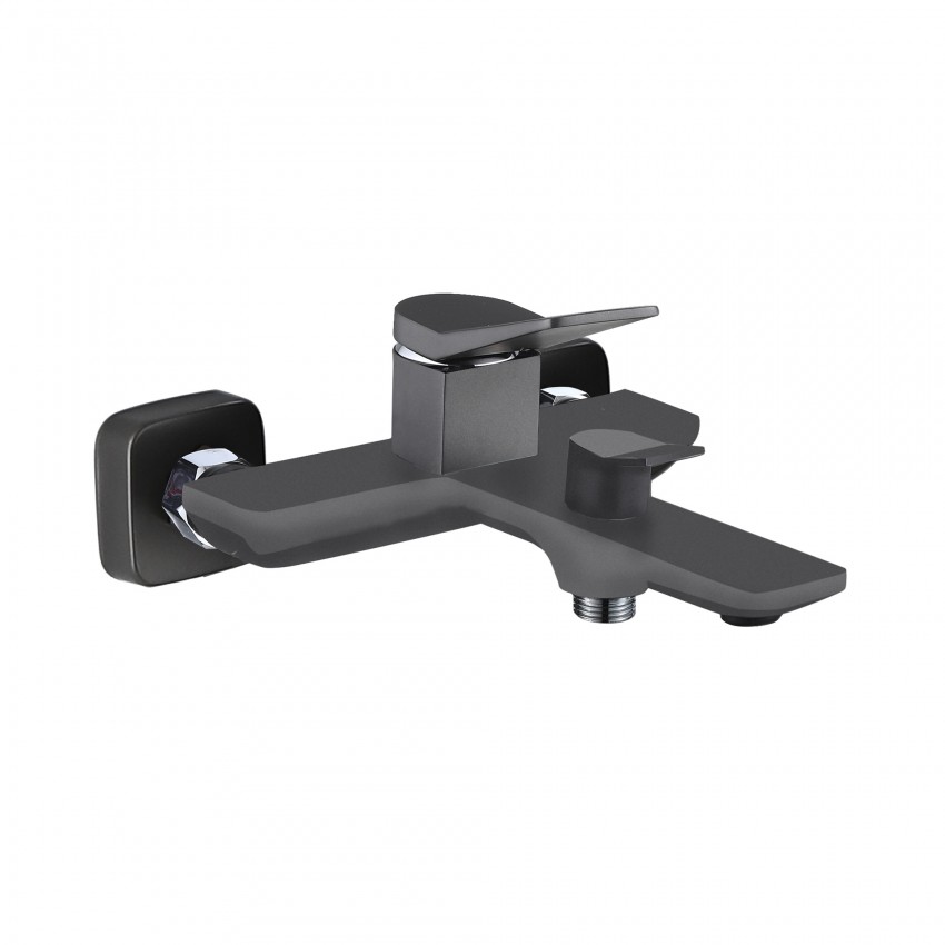 Змішувач для ванни Presto (з душовим гарнітуром) QTPRE259GRP45584 Graphite Qtap QTAP