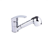 Змішувач для кухні Mars 011, Chrome (k40) з висувним виливом LDMAR011CRM34859 Lidz LIDZ