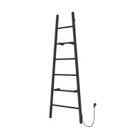 ESCE1-60/160C31 ESCADA ELECTRO Рушникосушка електрична у вигляді драбинки, колектори з круглим перетином, підключення справа, чорний мат (1 сорт) INSTAL PROJEKT