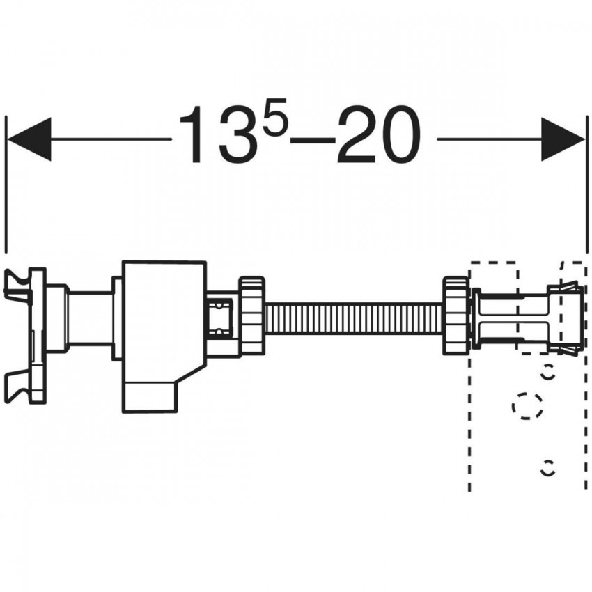 111.080.00.1 Комплект кріплення до стіни Duofix для монтажу окремих виробів і систем (2 шт.) (1 сорт) Geberit промо фото 3