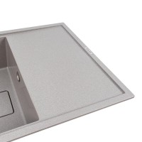 7950 GALANS  Кухонна мийка гранітна 790*500*200, сірий мусон (1 сорт) Valeso фото 2