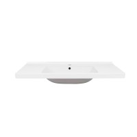 Qtap Albatross 5C раковина врізна прямокутна з донним клапаном 1000х480х210mm WHITE QTAP фото 2